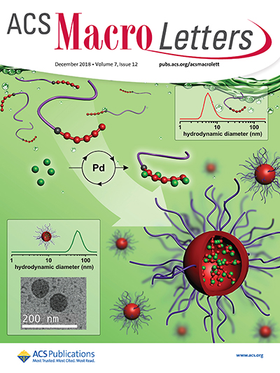 Cover of ACS Macro Letters with Magenau polymer image